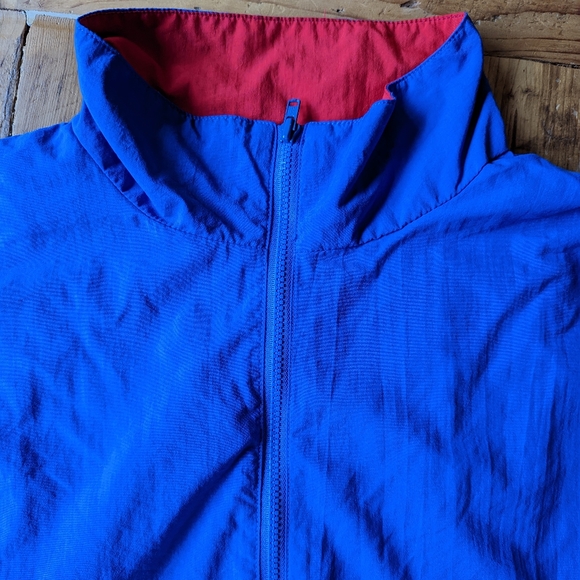Sportif USA windbreaker, lightweight, vintage, blue and red, men's large - Picture 2 of 8